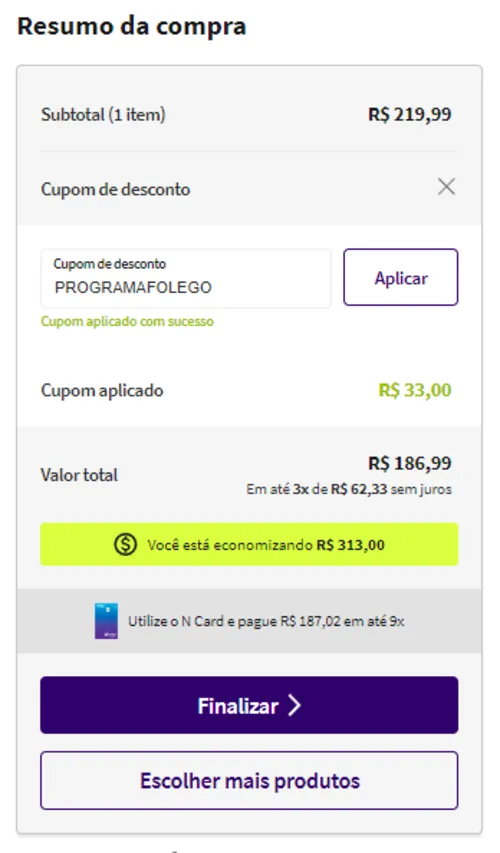 Imagem na descrição da promoção