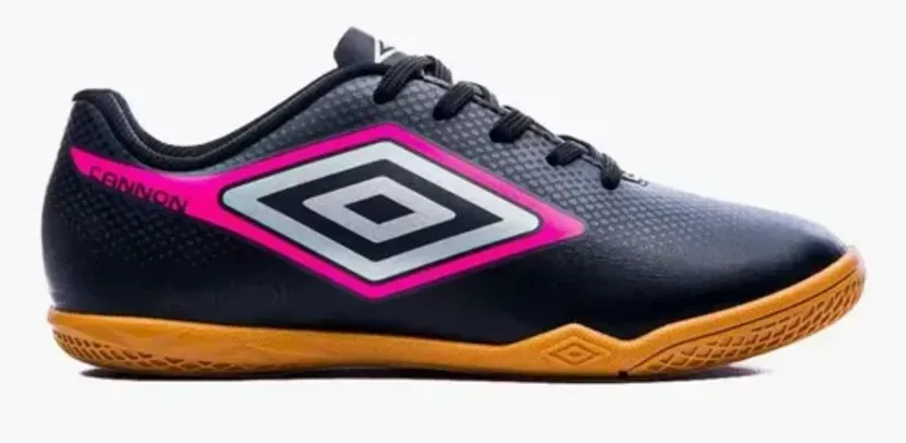 Chuteira Umbro Cannon Futsal Indoor - Cores: Preto, Amarelo ou Rosa