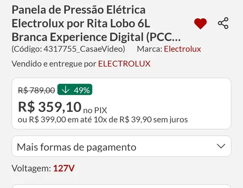 Imagem na descrição da promoção