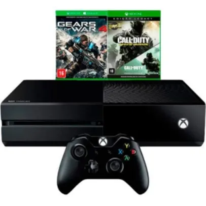 Console Xbox One 500GB + 2 Jogos + Controle Sem Fio R$1.299,99