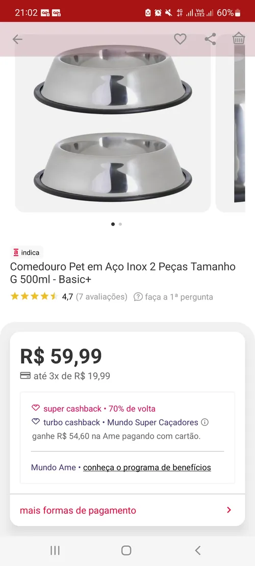 Imagem na descrição da promoção