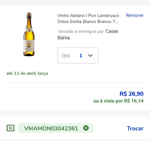 Imagem na descrição da promoção