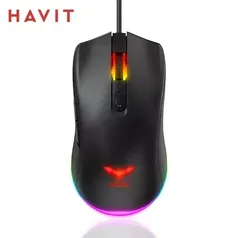 Mouse gamer Havit ms732 com RGB - Botões personalizáveis - 6400dpi, com fio