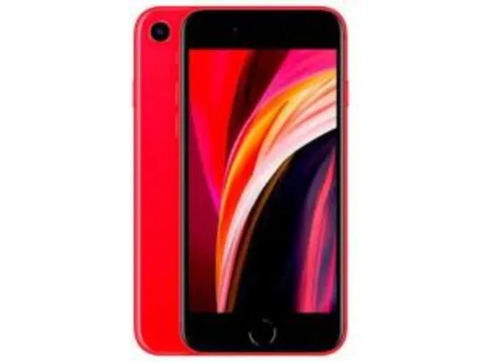 iPhone SE Apple 64GB 4,7” 12MP iOS | Cores: Vermelha e Branca - R$2549