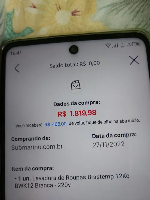 Imagem na descrição da promoção