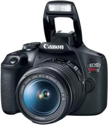 Câmera Digital EOS T7 Ef-S 18-55 F/3.5-5.6 Is II, Canon, Preto R$ 1599