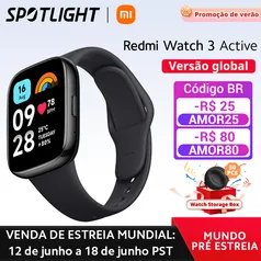 Smartwatch Redmi Watch 3 Active - Versão Global