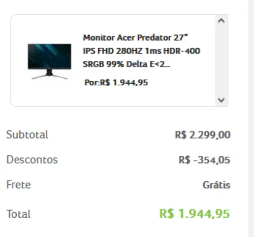 Imagem na descrição da promoção