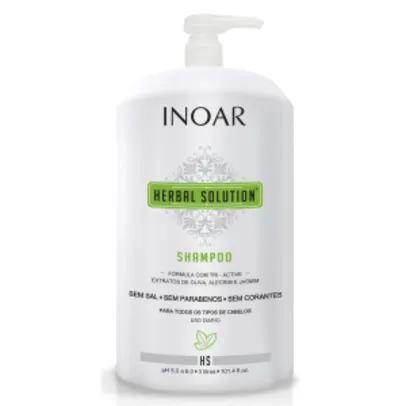 Shampoo Inoar Neutro Herbal, 3 litros por R$30