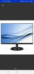 Monitor Philips 242V8A 23.8 Polegadas Full HD Painel IPS, Borda Fina, HDMI | R$741