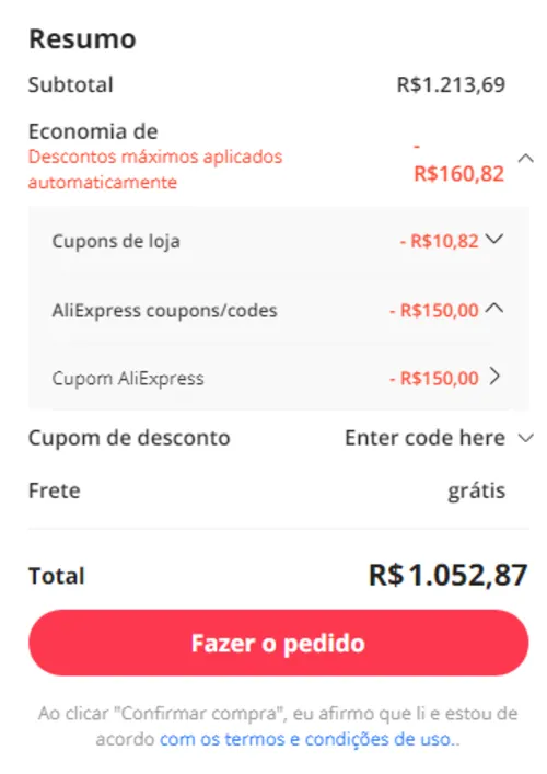 Imagem na descrição da promoção