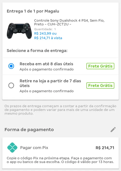 Imagem na descrição da promoção