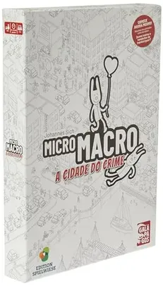 [ PRIME ]  Jogo Galápagos MicroMacro: A Cidade do Crime, Jogo de Tabuleiro para Amigos, 1-4 jogadores, 15-45 minutos por partida