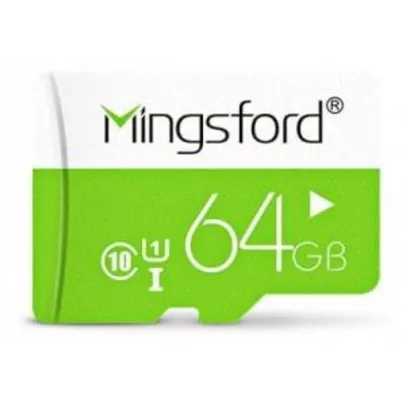 Mingsford Micro SD / TF Memory Card Class 10 - GREEN 64GB 187807904 - R$61