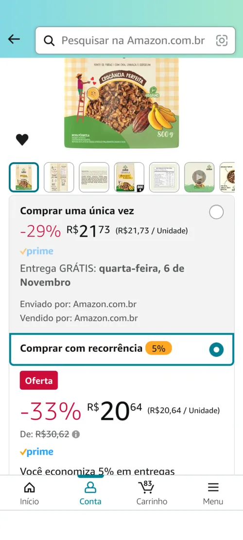 Imagem na descrição da promoção