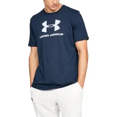 Camiseta de Treino Under Armour Sportstyle Logo, Azul escuro - Masculina