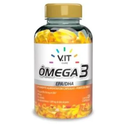 [Loja física c/ app] Omega 3 Vit Care - 120 cápsulas | R$ 28