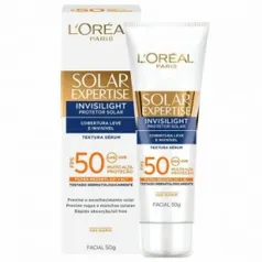 Protetor Facial L'Oréal Paris Solar Expertise Invisilight FPS 50, 50g - R$40