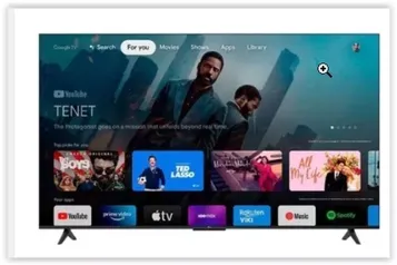 Smart TV 55" TCL 4K UHD 55P635 HDR Bluetooth Google Assistant e Borda Fina