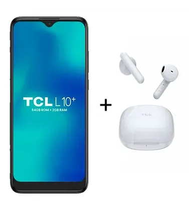 Smartphone Tcl L10 Plus Cinza 6.22'' 64gb + Fone S150 Branco