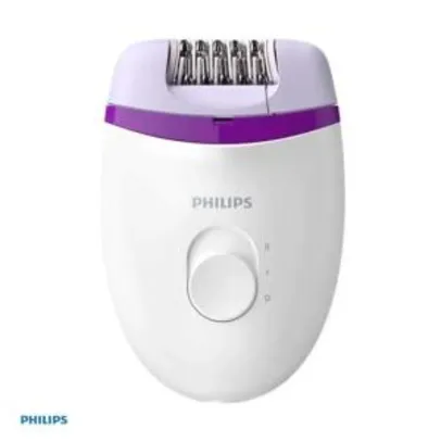 [PRIME] Depilador elétrico, 2 velocidades, Branco e Roxo, Bivolt- Philips | R$140