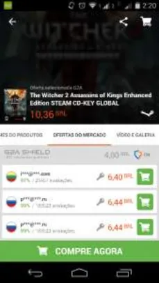 [g2a] chave original witcher2 steam global