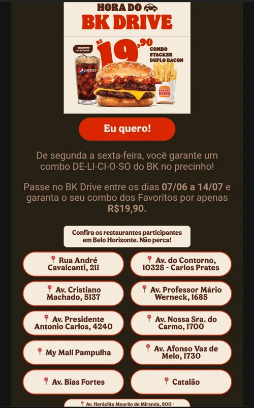 Imagem na descrição da promoção