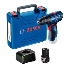 Parafusadeira e Furadeira de Impacto à Bateria Bosch 3/8" com Maleta 12V GSB 120-LI - Bivolt