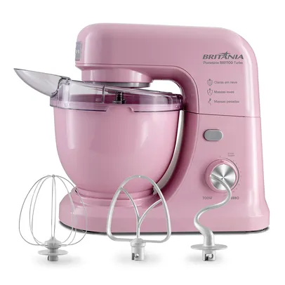 Batedeira Planetária BBP700RS Rosa Turbo 4L 700W