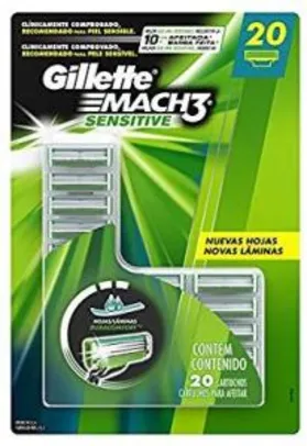 [PRIME]Carga Gillette Mach3 Sensitive - 20 Unidades
