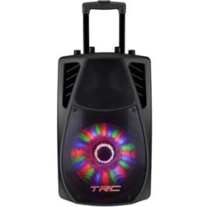 Caixa Acústica Portátil TRC 359 Bluetooth 360W com Iluminação - R$ 359