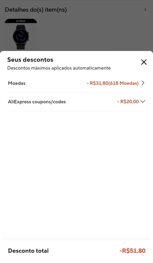 Imagem na descrição da promoção