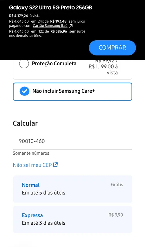 Imagem na descrição da promoção