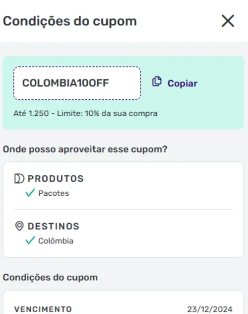 Imagem na descrição da promoção