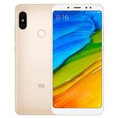 Smartphone Xiaomi Redmi Note 5 dual Android 8 Tela 5.99 64GB 4GB Ram Camera dupla 12+5MP Dourado - R$1.129