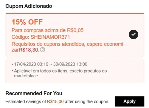 Imagem na descrição da promoção