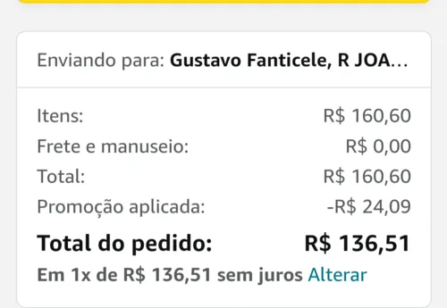 Imagem na descrição da promoção