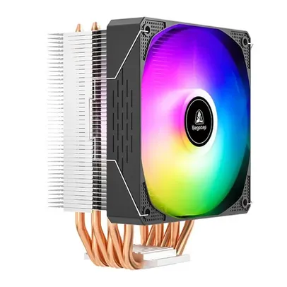 [Com Cashback R$72] Air Cooler Segotep Frozen Tower T6, ARGB, AMD/Intel, 120mm, 6 heat pipes, Preto - SEG-AIR-FTT6B-WW