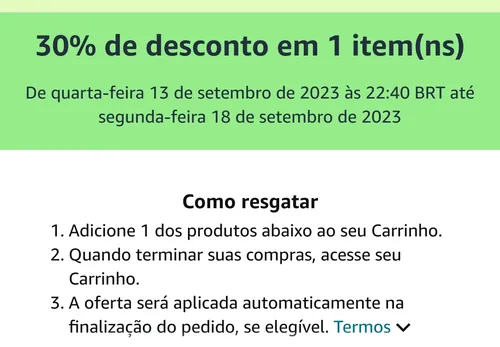 Imagem na descrição da promoção