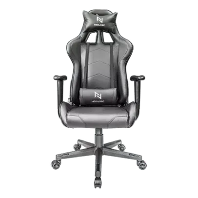 Cadeira Gamer Neologic Draco, Pistão Classe 4, Reclinável Até 180, Preto, Suporta Até 150KG - NDRABL