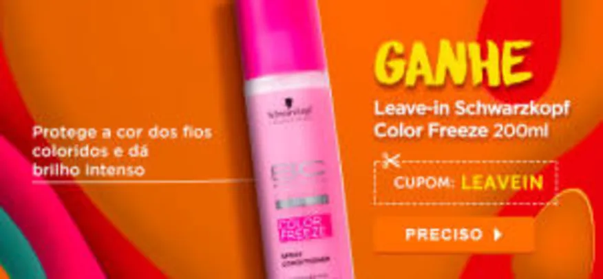 Ganhe um Leave-in Schwarzkopf Color Freeze 200 ml em compras acima de R$149