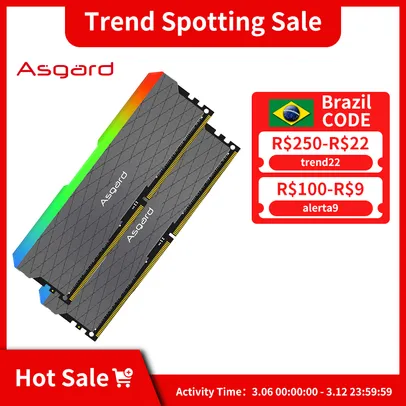 Memória RAM DDR4 Asgard Loki W2 2x8GB 3200MHz RGB