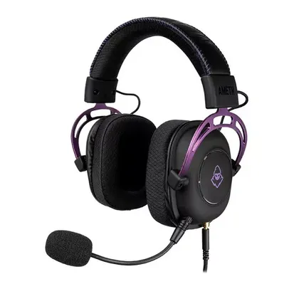 HEADSET GAMER MANCER AMETH PURPLE EDITION, SOM SURROUND 7.1, DRIVERS 50MM, PRETO, MCR-AMT-BL01