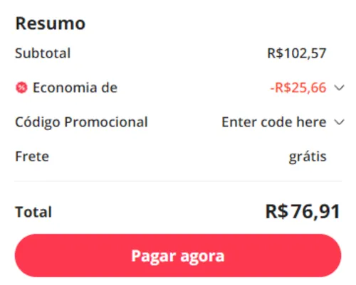 Imagem na descrição da promoção