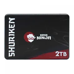 SSD Gamer Ninja Shuriken 2TB, Sata III, Leitura 510MBs e Gravação 495MBs, GN-ST-SHS2TB