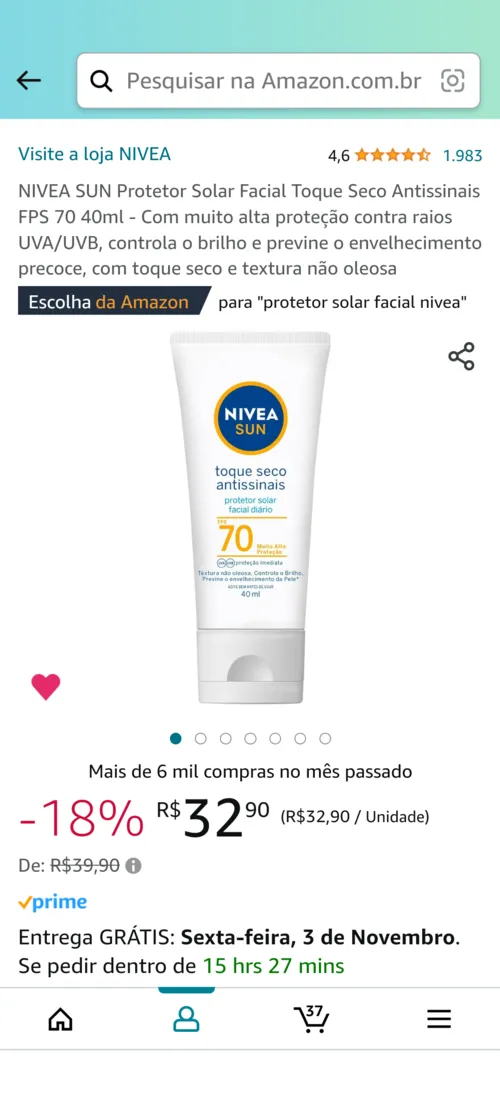 Imagem na descrição da promoção