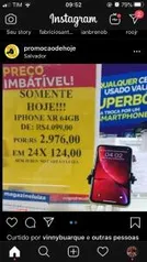 [Loja Física - Salvador] iPhone XR Apple 64GB Preto 4G - R$2976