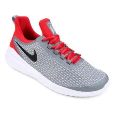 Tênis Nike Renew Rival Masculino - Cinza e Vermelho | R$172