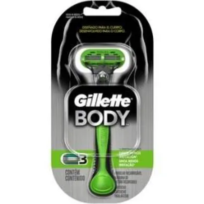 Saindo por R$ 6: [Walmart] Aparelho de barbear Gillette Body com cabeça arredondada - R$ 6 | Pelando