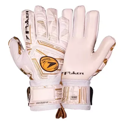 Luva Goleiro Profissional Poker Hug Flex III Branca Original